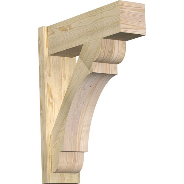 Ekena Millwork Olympic Block Rough Sawn Outlooker, Douglas Fir, 8"W x 26"D x 32"H OUT08X26X32OLY05RDF - main